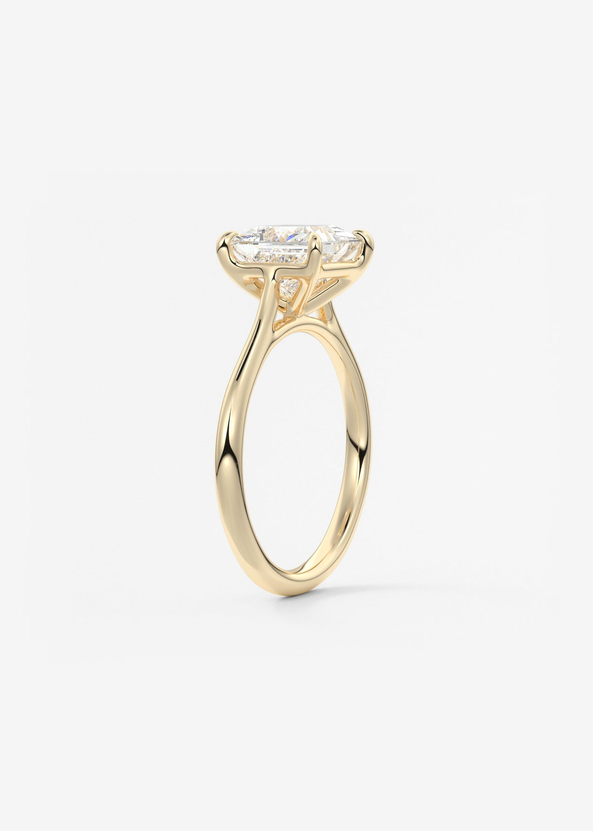 Princess Cathedral Lab Grown Diamond Engagement Ring