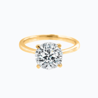 1.50 CT Round Shaped Moissanite Solitaire Engagement Ring 7