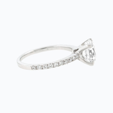 2.0 CT Round Shaped Moissanite Solitaire Engagement Ring 5
