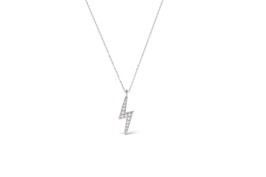0.5 CT Round Shape Moissanite Thunder Necklace