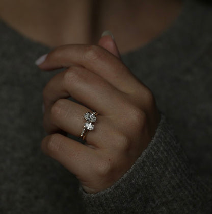 Oval Solitaire Lab Grown Diamond Engagement Ring