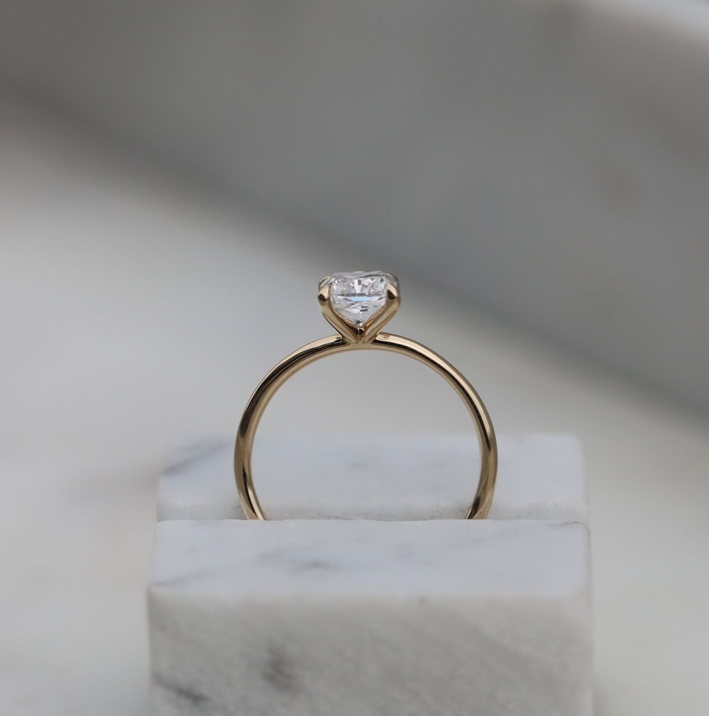 Radiant Solitaire Lab Grown Diamond Engagement Ring