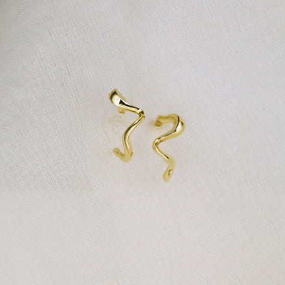 Wave Huggies Earrings