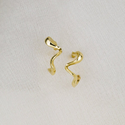 Wave Huggies Earrings