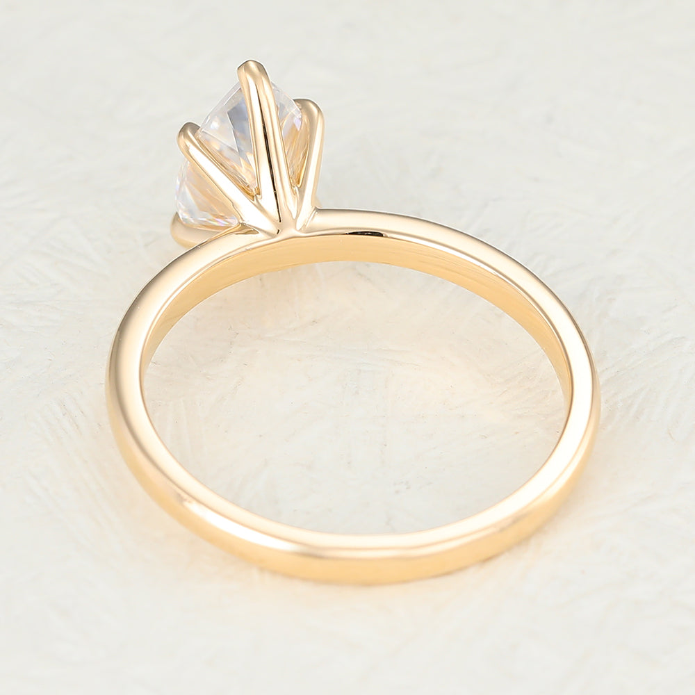 Pear Solitaire Lab-Grown Diamond Engagement Ring