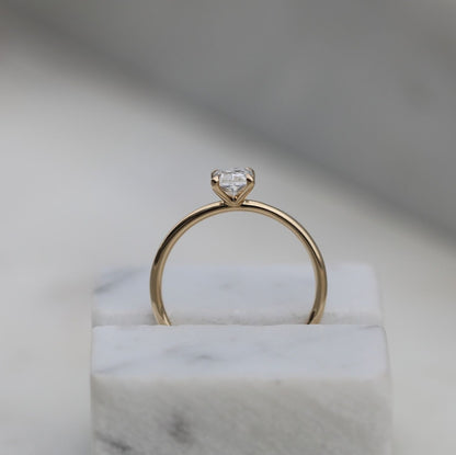 Radiant Solitaire Lab Grown Diamond Engagement Ring