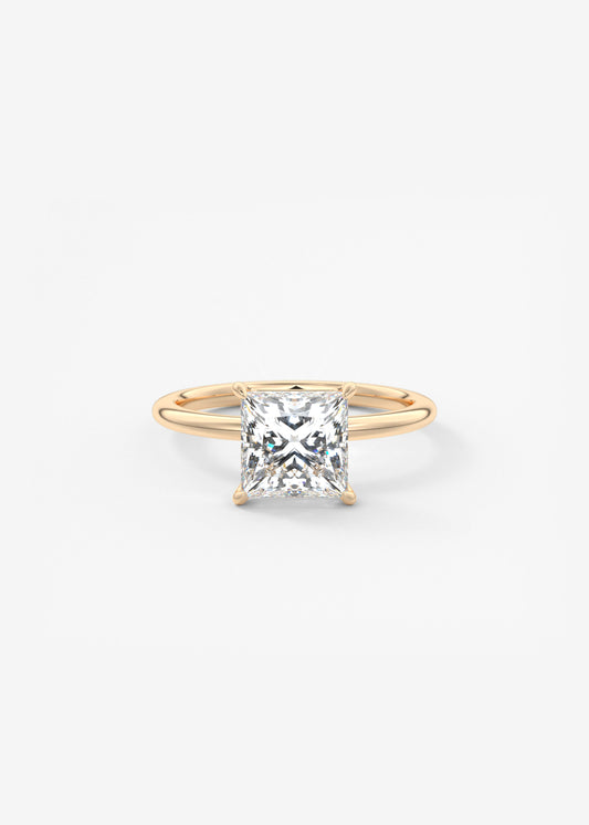 Princess Solitaire Lab Grown Diamond Engagement Ring