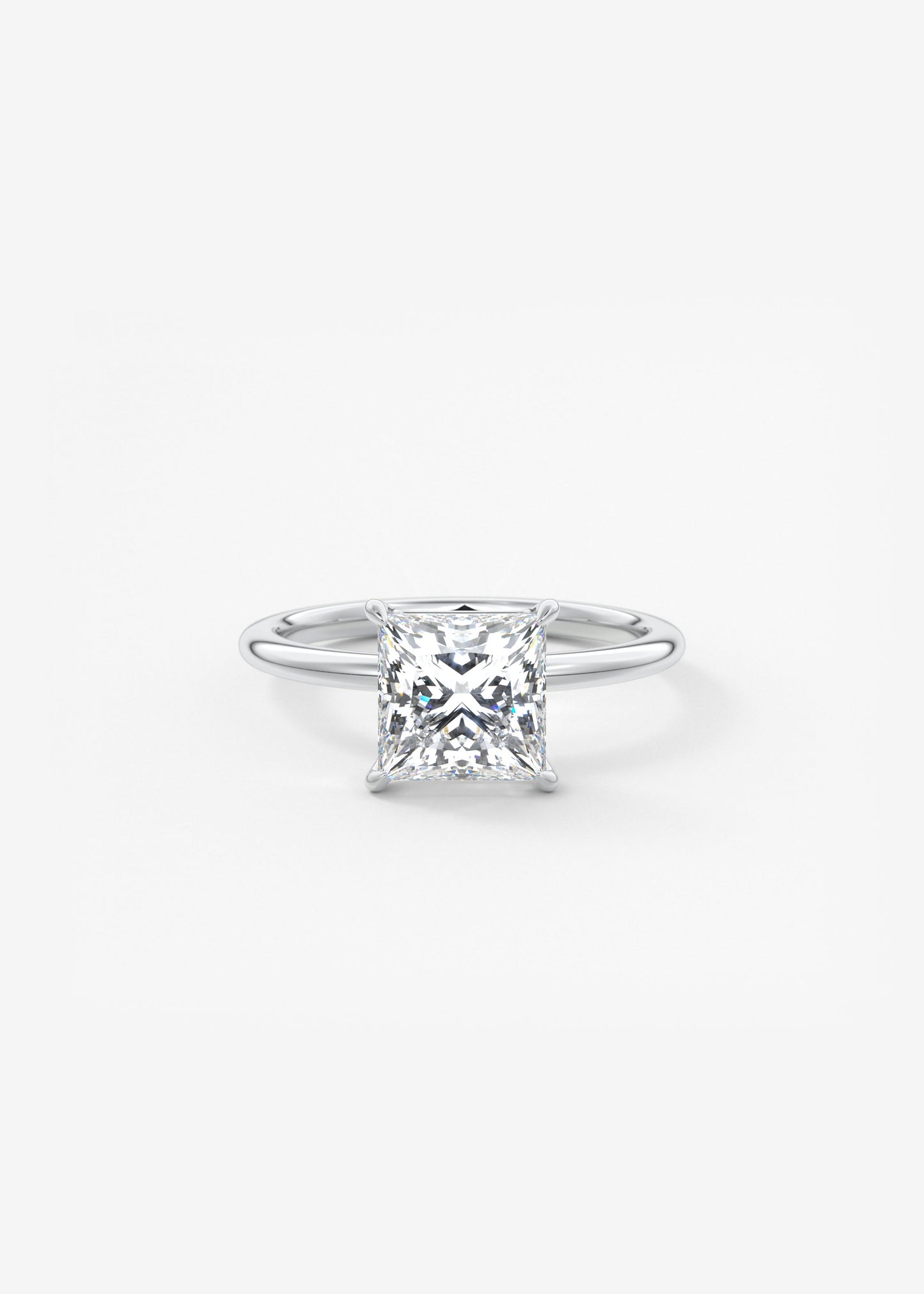 Princess Solitaire Lab Grown Diamond Engagement Ring