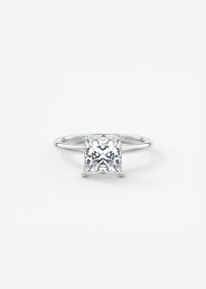 Princess Solitaire Lab Grown Diamond Engagement Ring