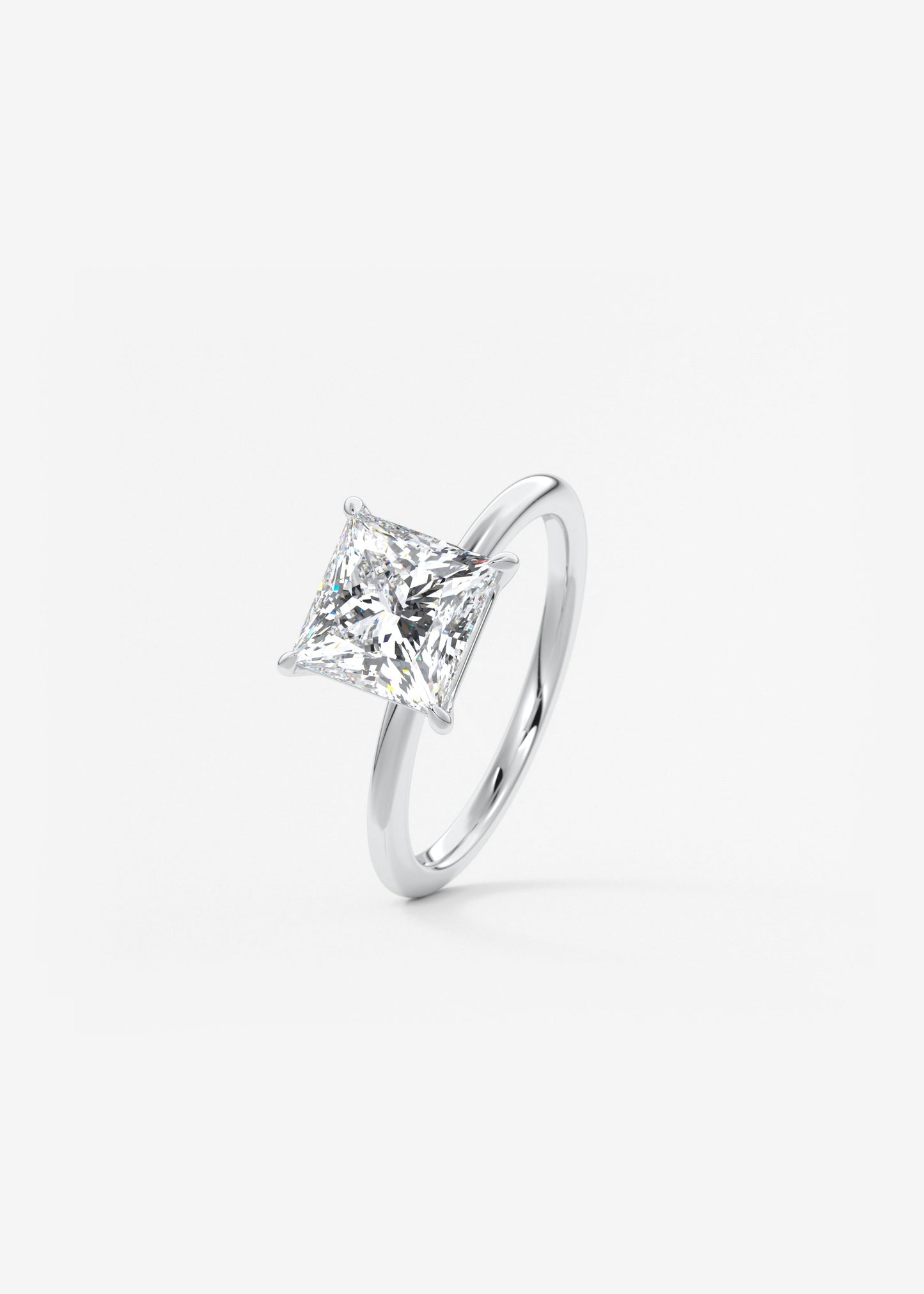 Princess Solitaire Lab Grown Diamond Engagement Ring
