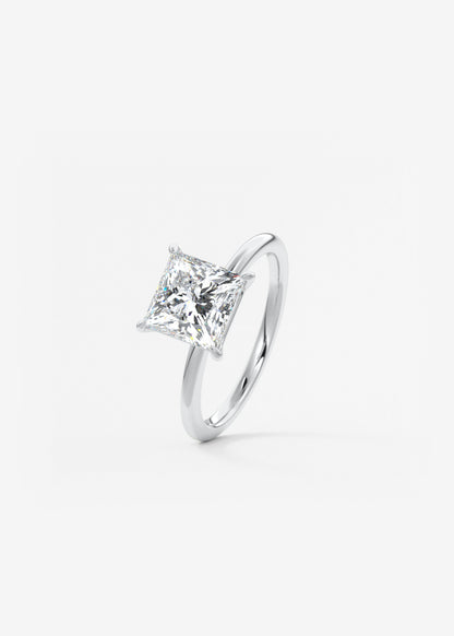 Princess Solitaire Lab Grown Diamond Engagement Ring