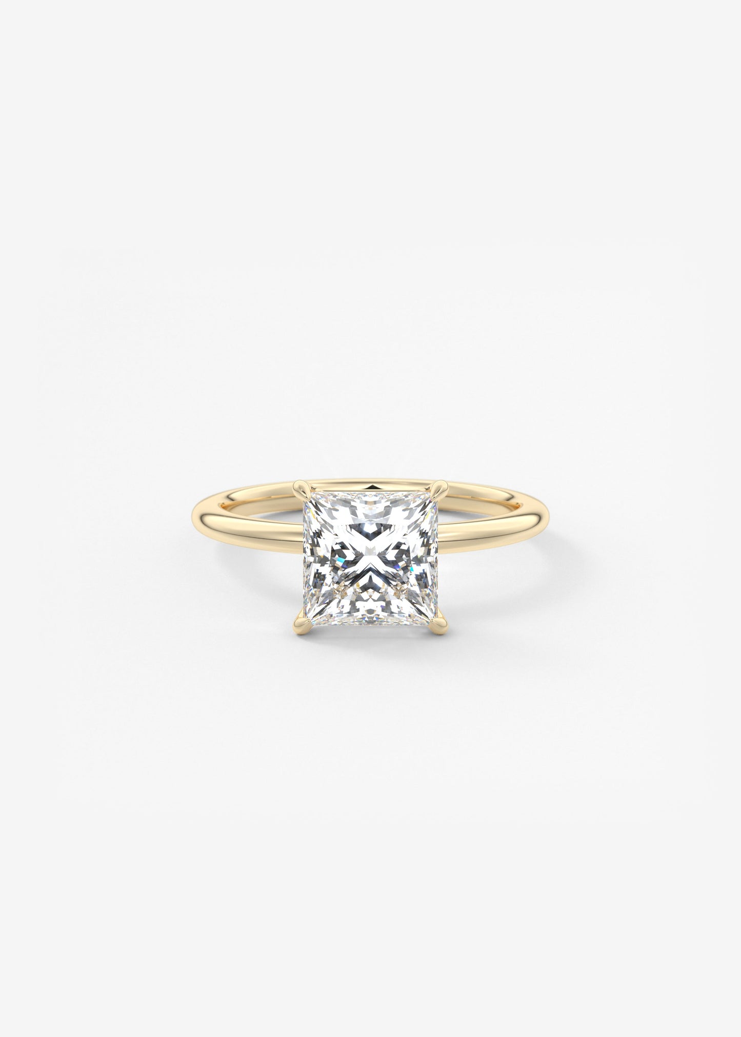 Princess Solitaire Lab Grown Diamond Engagement Ring