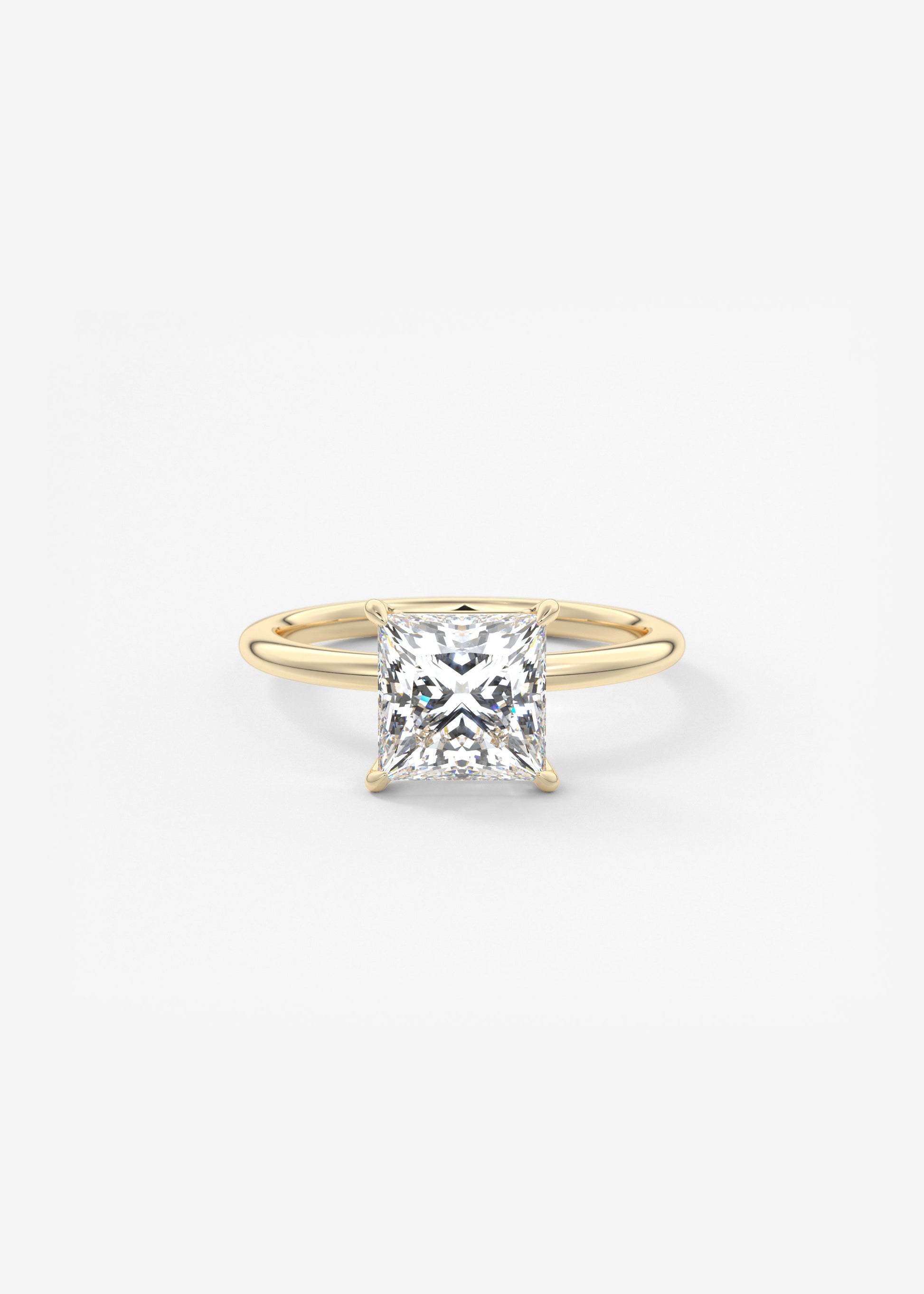 Princess Solitaire Lab Grown Diamond Engagement Ring
