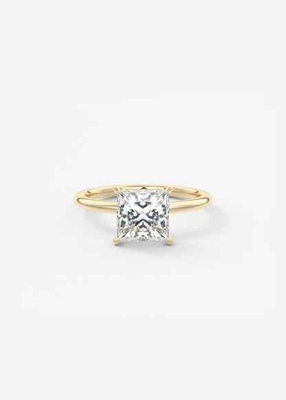 Princess Solitaire Lab Grown Diamond Engagement Ring
