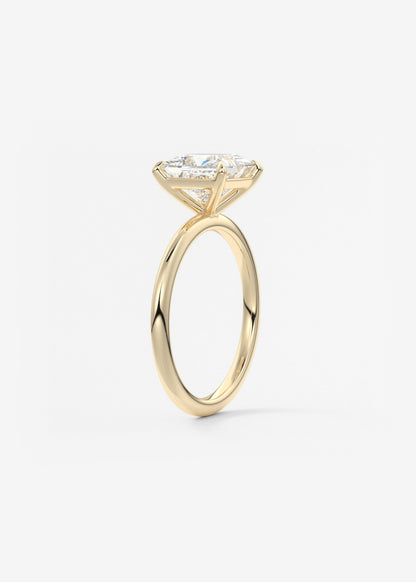 Princess Solitaire Lab Grown Diamond Engagement Ring