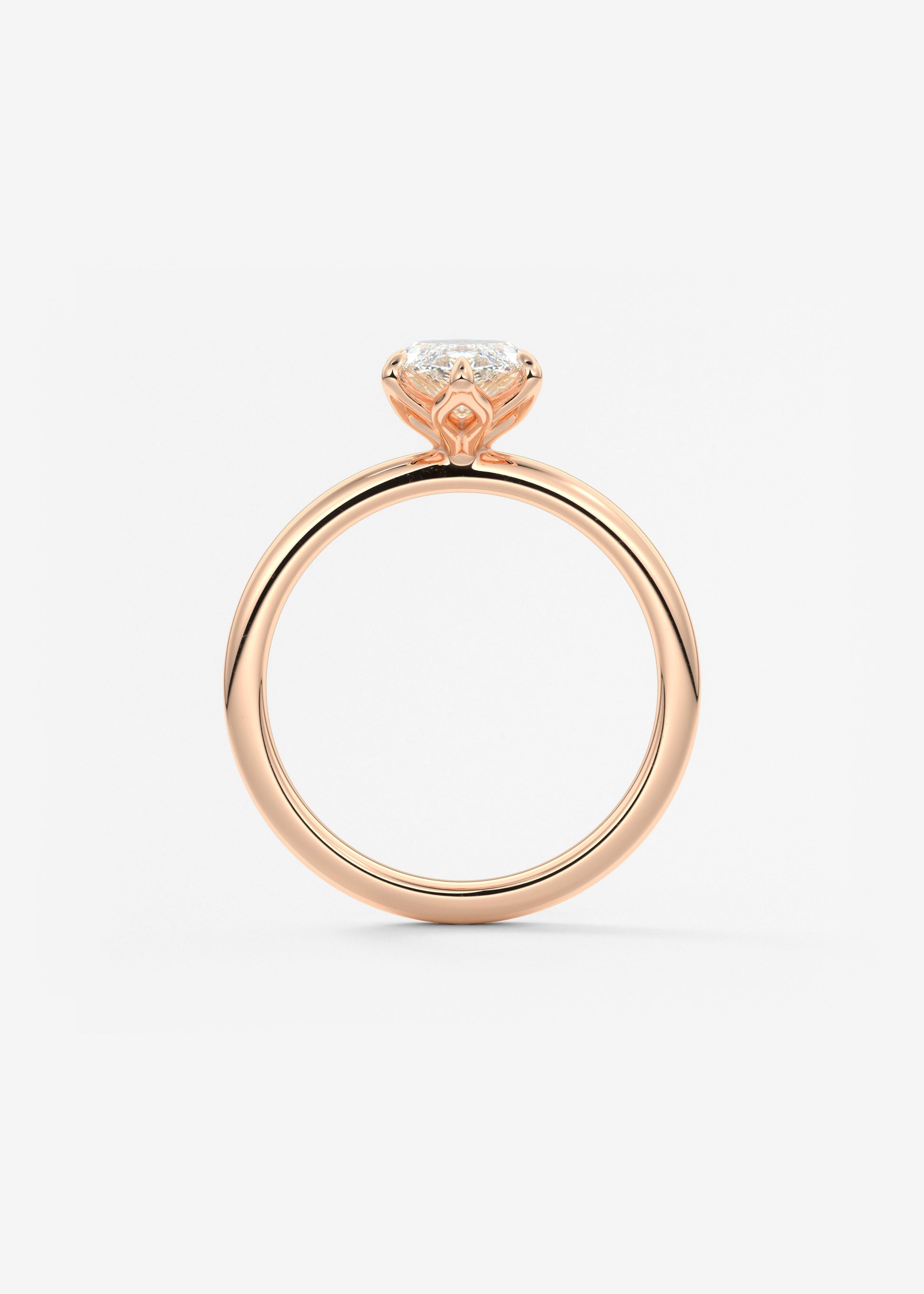 Marquise Solitaire Lab Grown Diamond Engagement Ring