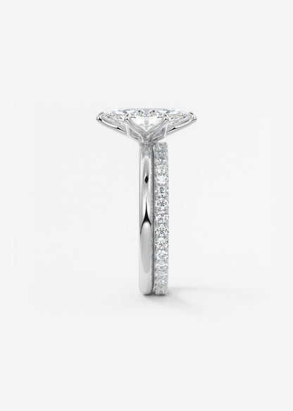 Marquise Solitaire Lab Grown Diamond Engagement Ring