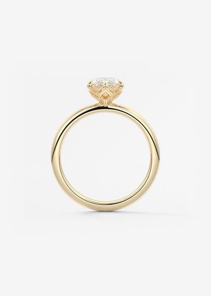 Marquise Solitaire Lab Grown Diamond Engagement Ring