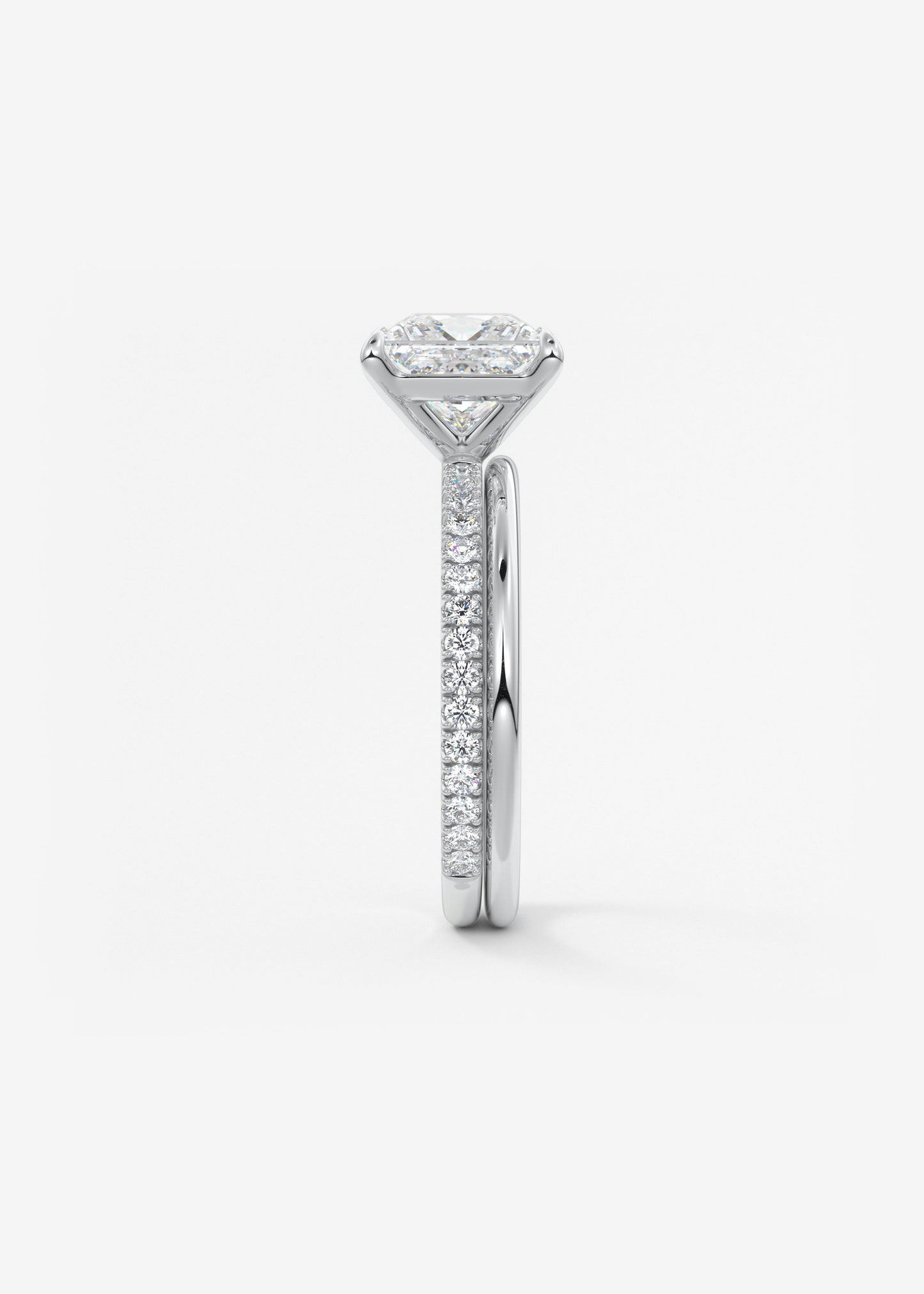 Princess Pave Lab Grown Diamond Engagement Ring
