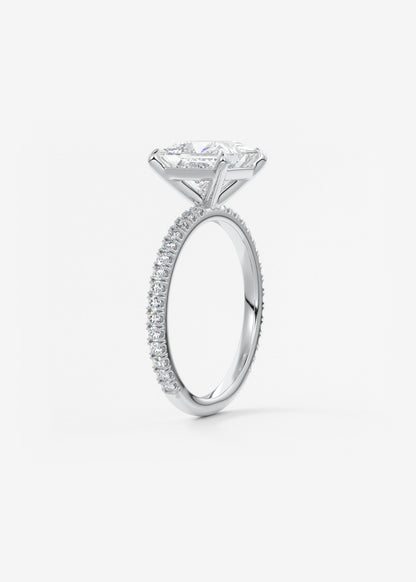 Princess Pave Lab Grown Diamond Engagement Ring