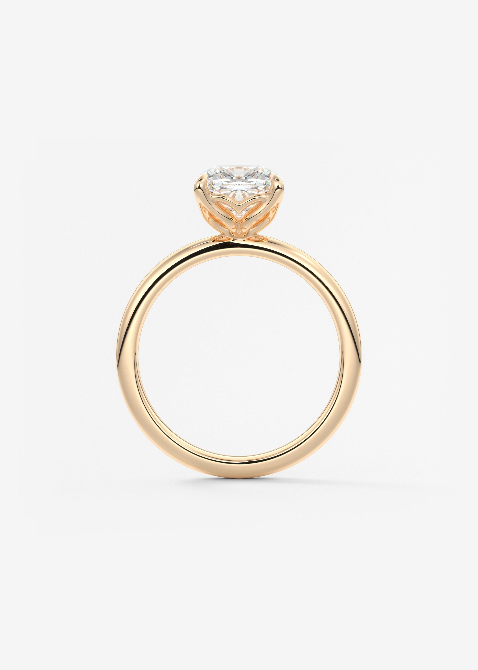 Cushion Solitaire Lab Grown Diamond Engagement Ring