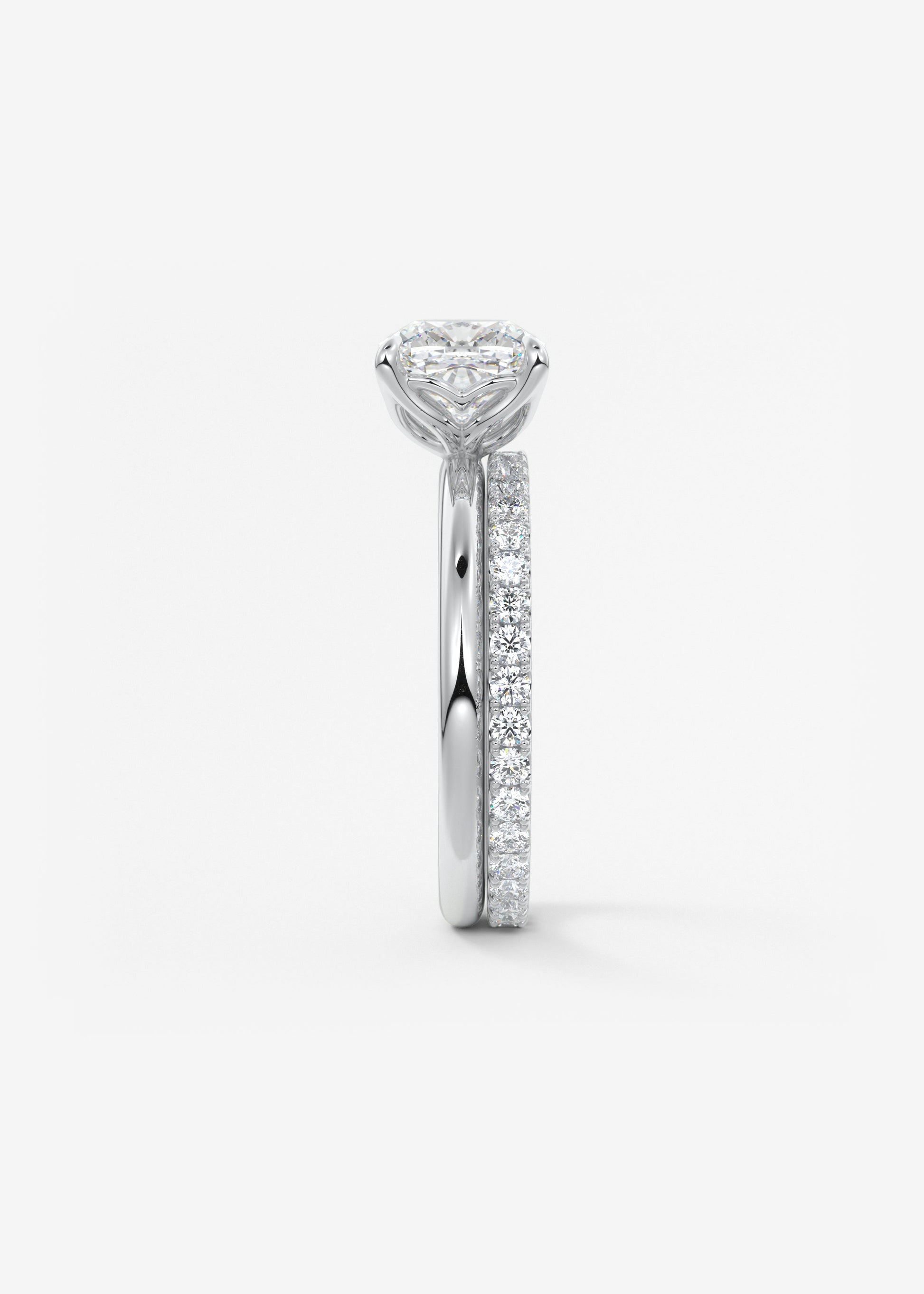 Cushion Solitaire Lab Grown Diamond Engagement Ring
