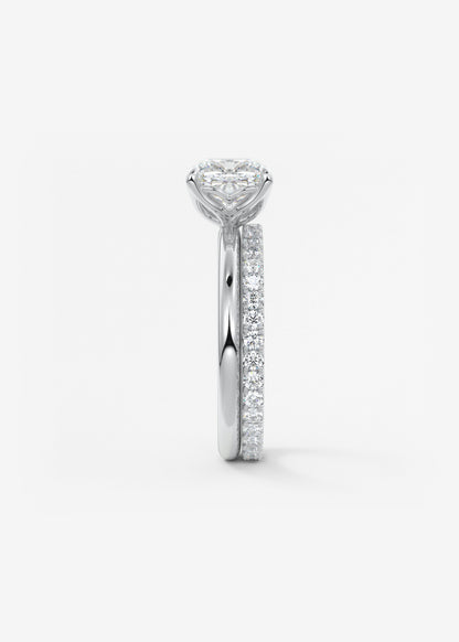 Cushion Solitaire Lab Grown Diamond Engagement Ring