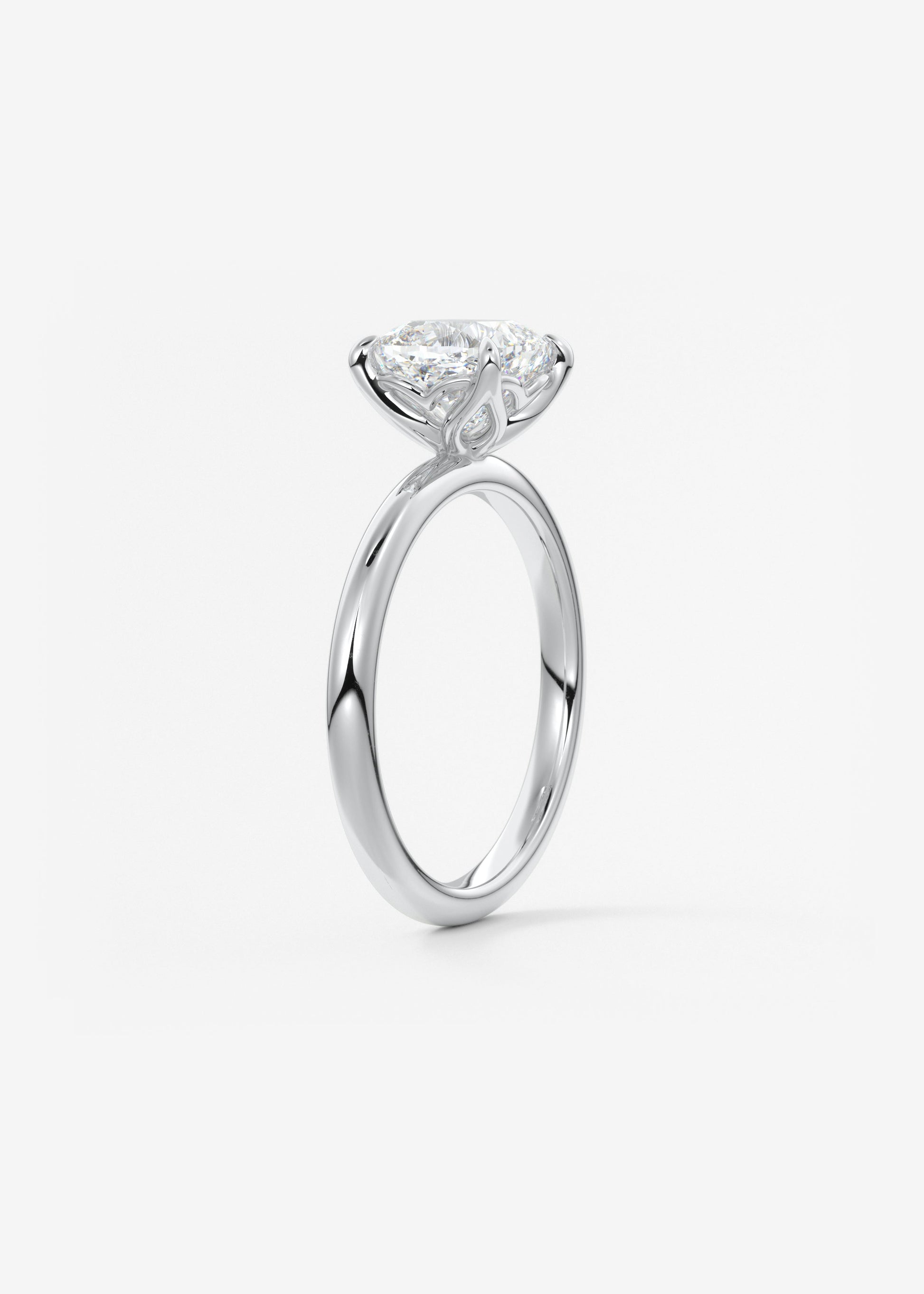 Cushion Solitaire Lab Grown Diamond Engagement Ring