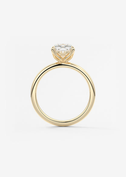 Cushion Solitaire Lab Grown Diamond Engagement Ring