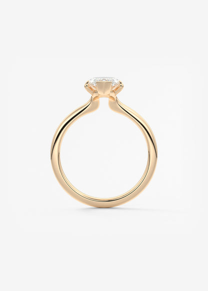 Marquise Three Stone Bezel Lab Grown Diamond Engagement Ring