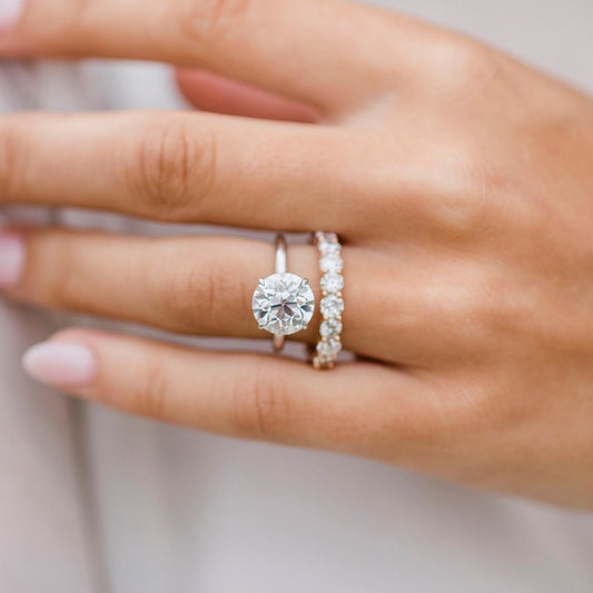 Round Solitaire Lab Grown Diamond Engagement Ring