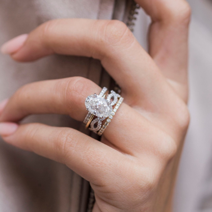 Oval Solitaire Lab Grown Diamond Engagement Ring