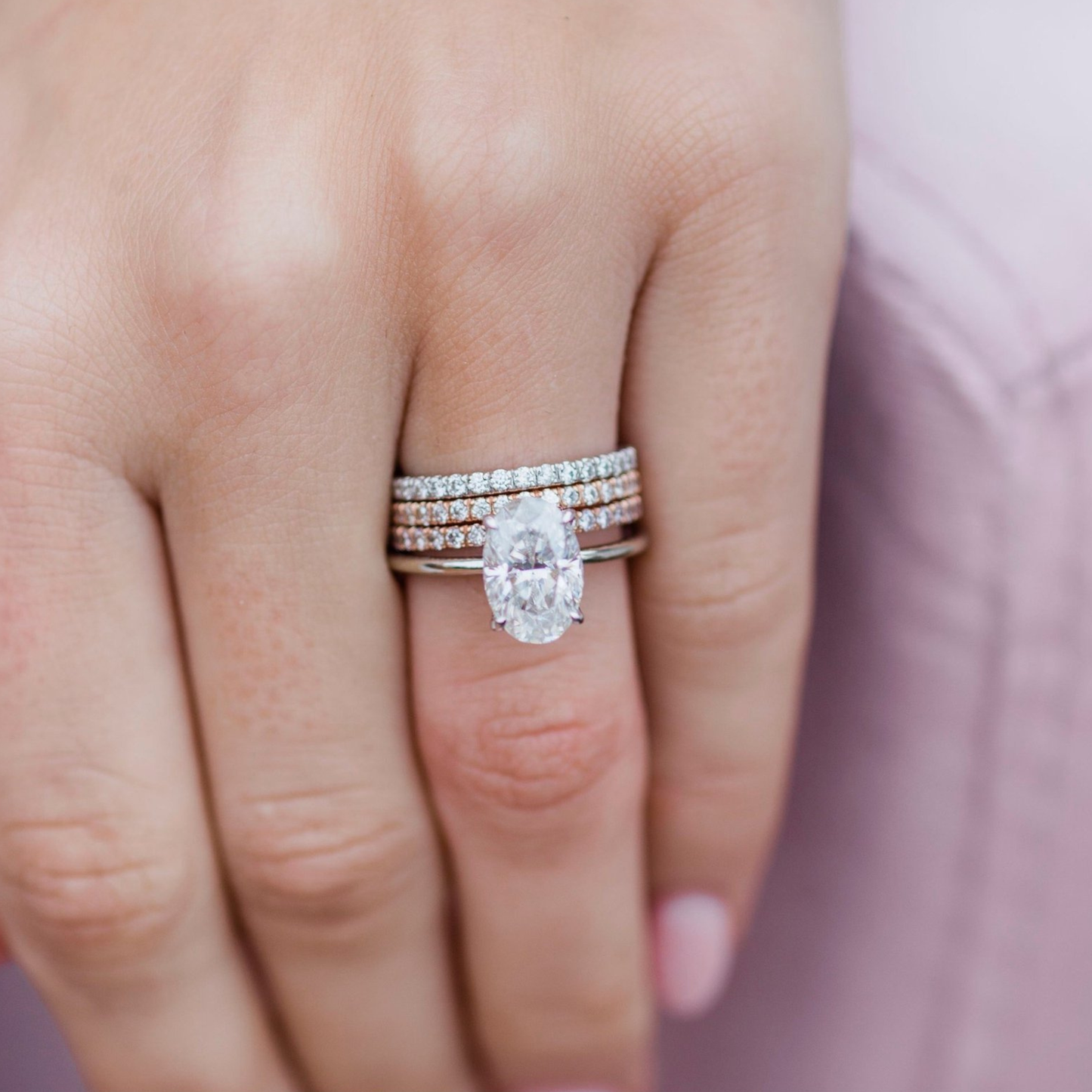 Oval Solitaire Lab Grown Diamond Engagement Ring