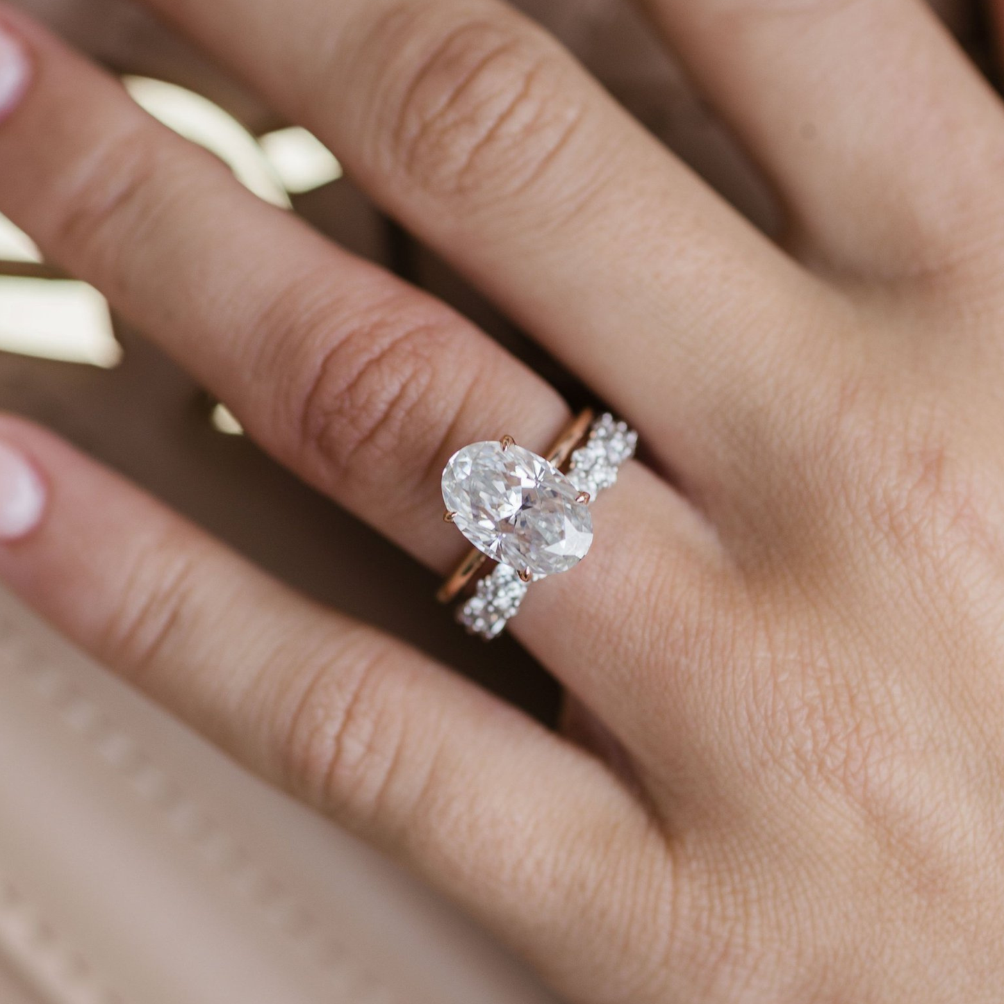 Oval Solitaire Lab Grown Diamond Engagement Ring