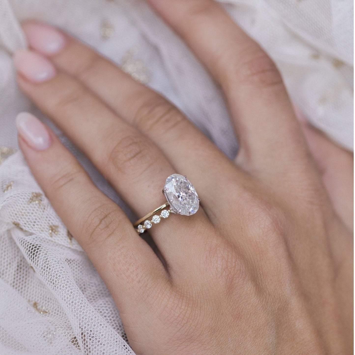Oval Solitaire Lab Grown Diamond Engagement Ring