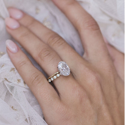 Oval Solitaire Lab Grown Diamond Engagement Ring