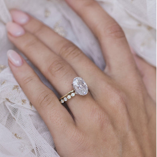 Oval Solitaire Lab Grown Diamond Engagement Ring