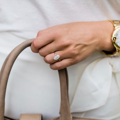 Oval Solitaire Lab Grown Diamond Engagement Ring