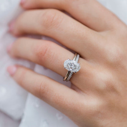 Oval Solitaire Lab Grown Diamond Engagement Ring