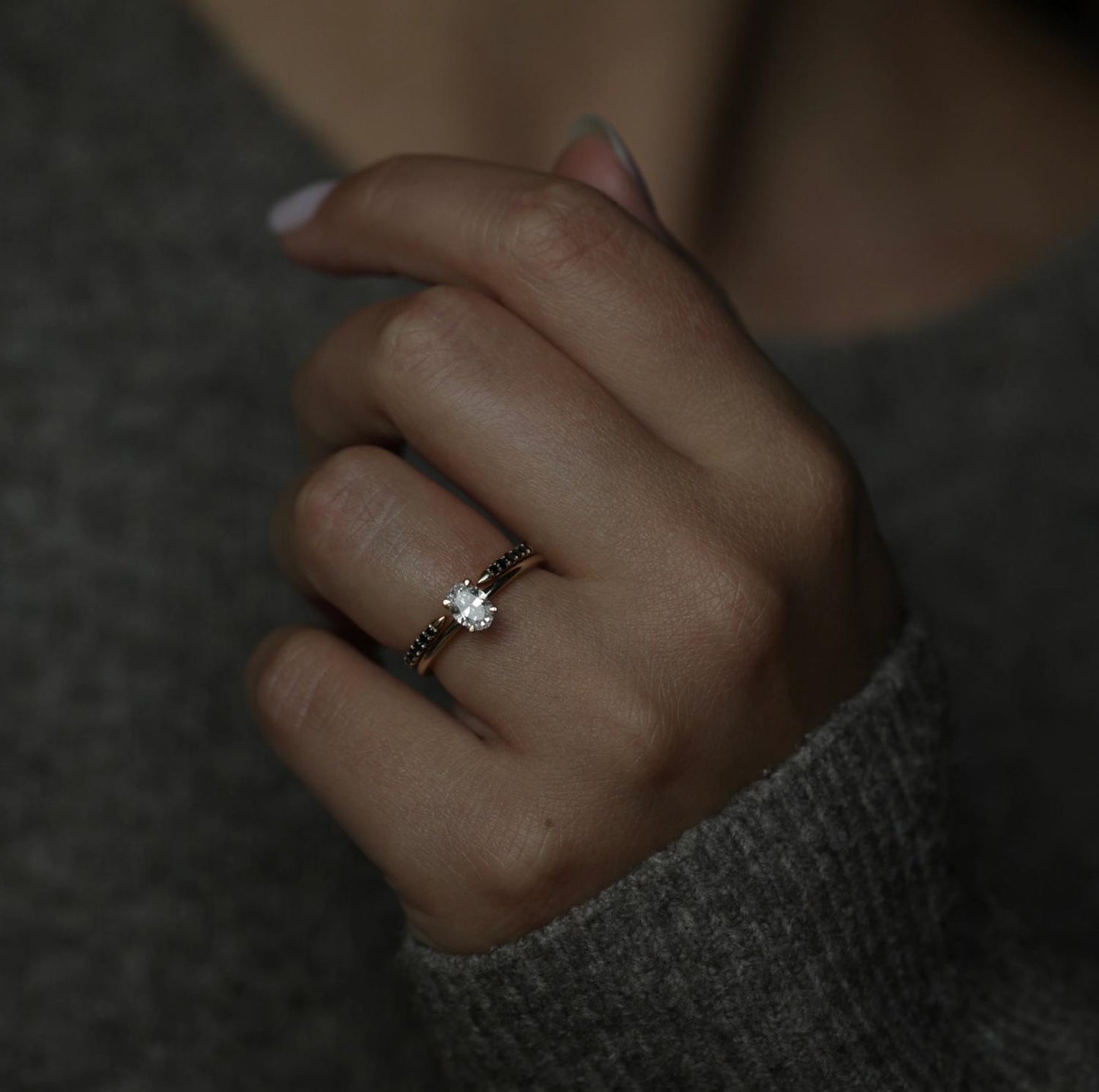 Oval Solitaire Lab Grown Diamond Engagement Ring