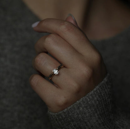 Oval Solitaire Lab Grown Diamond Engagement Ring