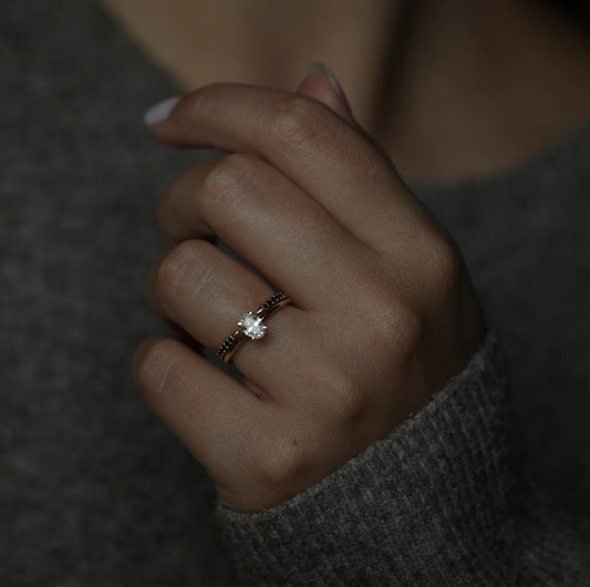 Oval Solitaire Lab Grown Diamond Engagement Ring