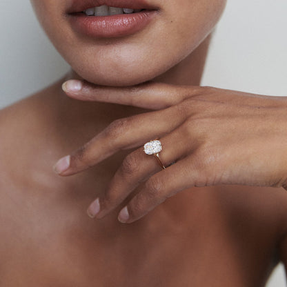 Stunning 1 CT Cushion Moissanite Engagement Ring with Solitaire Design 5