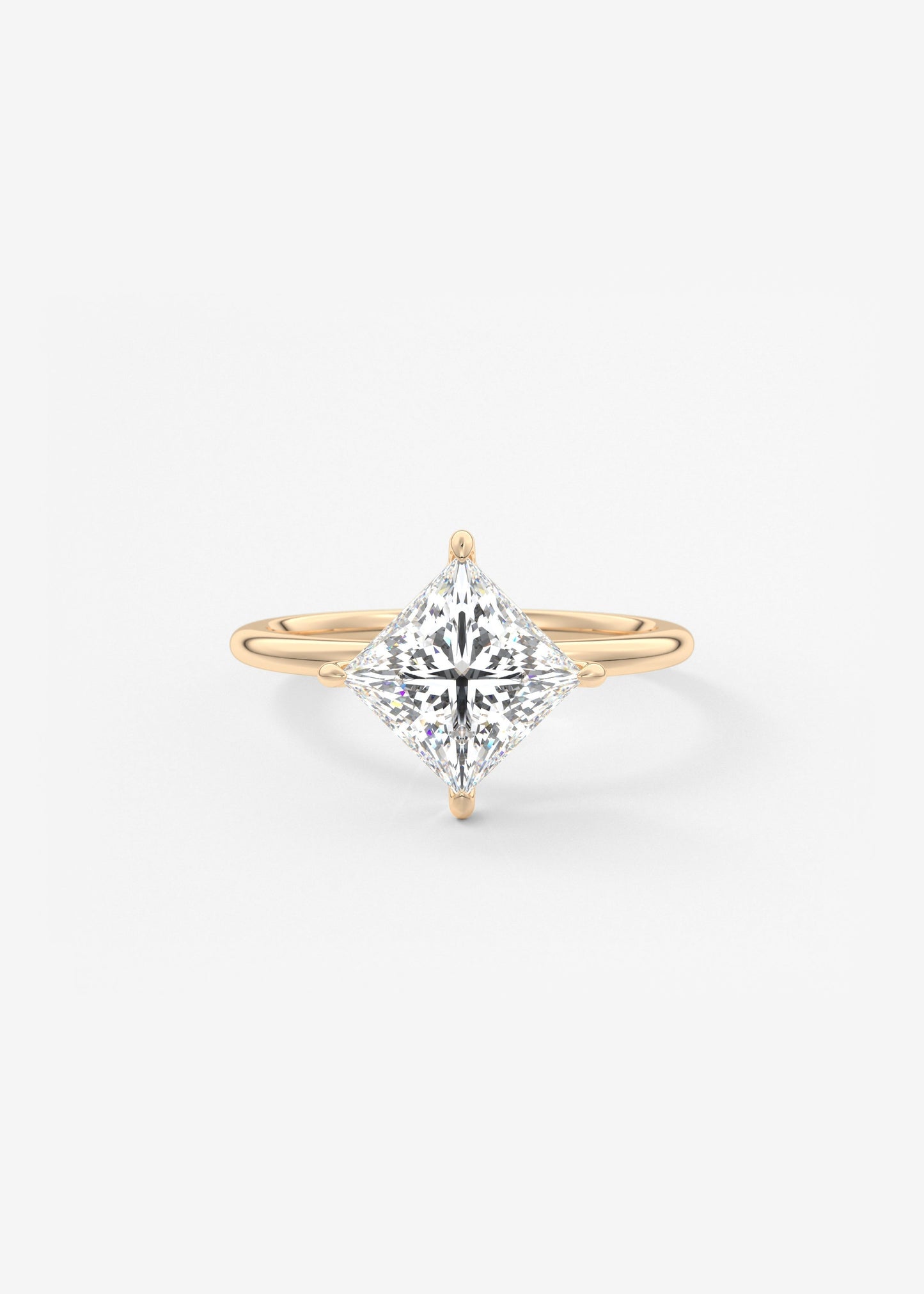 Princess Solitaire Lab Grown Diamond Engagement Ring