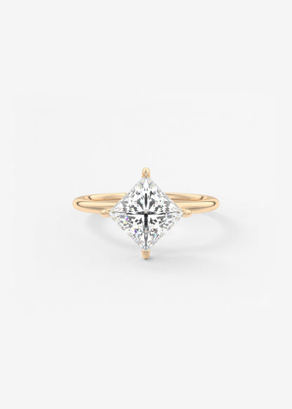 Princess Solitaire Lab Grown Diamond Engagement Ring