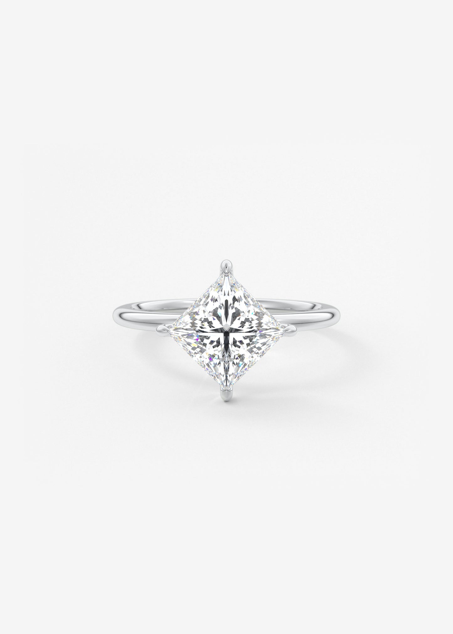 Princess Solitaire Lab Grown Diamond Engagement Ring