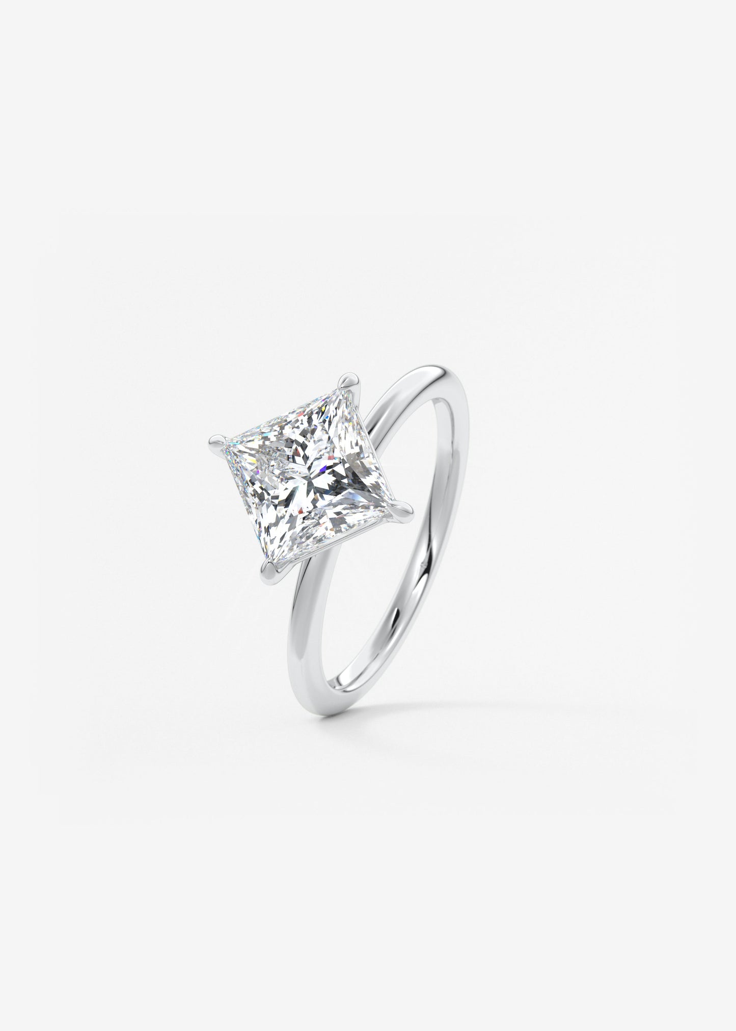 Princess Solitaire Lab Grown Diamond Engagement Ring