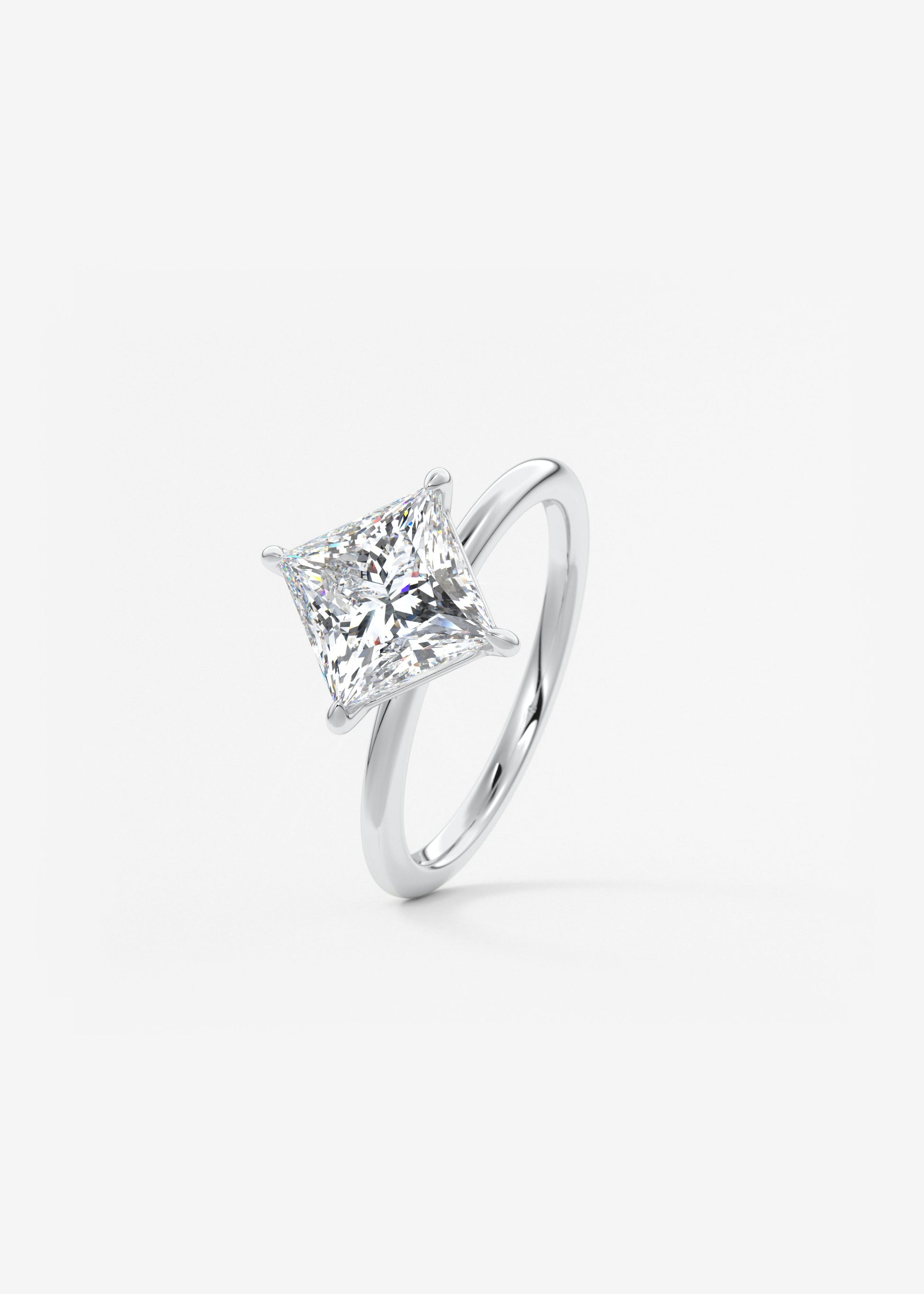 Princess Solitaire Lab Grown Diamond Engagement Ring