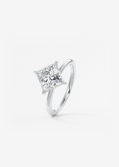Princess Solitaire Lab Grown Diamond Engagement Ring