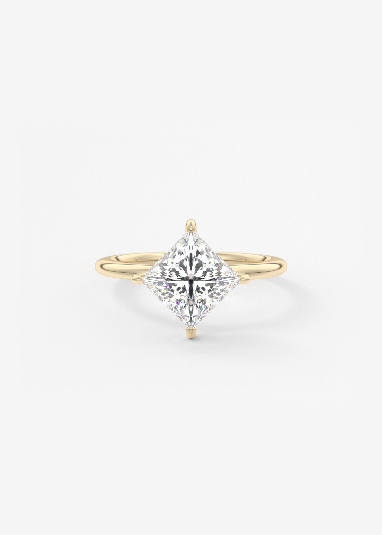 Princess Solitaire Lab Grown Diamond Engagement Ring